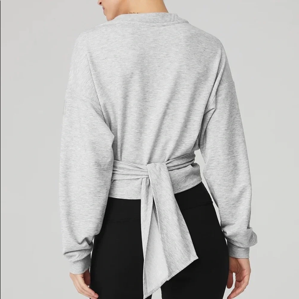 alo dreamy wrap pullover | size s - Picture 2 of 6